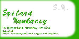 szilard munkacsy business card